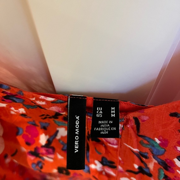 Coral with print VeronModa tank - Picture 3 of 3